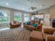 Spacious living area with plush sofas, neutral tones, and a cozy atmosphere at 2115 Morning Star Drive, Clermont, FL 34714
