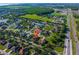 Aerial view of neighborhood and house location near Highway 44 at 3174 Grasmere View Pkwy, Kissimmee, FL 34746
