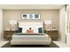 Cozy bedroom with large bed, matching nightstands, and serene color palette at 4070 Old Mill Rd, Haines City, FL 33844