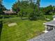Large, well-maintained backyard with mature trees at 8228 Shriver Dr, Orlando, FL 32822