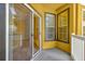 Balcony with sliding glass doors and view of the apartment interior at 860 N Orange Ave # 306, Orlando, FL 32801