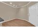 Empty living room showcasing durable wooden floors and fresh paint, ready for customization at 860 N Orange Ave # 306, Orlando, FL 32801