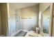 Bathroom showcasing a modern glass walk-in shower at 8600 Castile Rd, Sebring, FL 33876