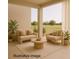 Covered outdoor living space featuring comfortable seating and views of lush greenery at 8600 Castile Rd, Sebring, FL 33876