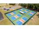 Multiple pickleball courts within a fenced community, providing recreational opportunities for active residents and guests at 8600 Castile Rd, Sebring, FL 33876