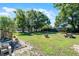 Large backyard featuring a fire pit and room for outdoor activities at 1225 W Smith St, Orlando, FL 32804