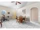 Inviting breakfast nook with tile flooring, comfortable seating and natural light at 14 Sequoia Way, Kissimmee, FL 34758