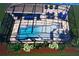 Screened in pool with patio furniture and beautiful landscaping at 14955 Lebeau Loop, Winter Garden, FL 34787