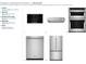 Stainless steel kitchen appliance package featuring cooktop, vent hood, microwave, dishwasher and refrigerator at 1664 Crowncrest Dr, Apopka, FL 32703