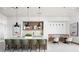 Modern kitchen with a stylish island, comfortable seating, and contemporary decor at 1664 Crowncrest Dr, Apopka, FL 32703