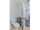 Powder bath features updated vanity, tile flooring, and is conveniently located near main living areas at 205 Elaine Pl, Chuluota, FL 32766