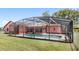 Backyard with a screened pool, perfect for outdoor living and entertaining at 2409 Pinyon Ct, Kissimmee, FL 34746