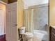 Full bath with tub, shower, and tile surround at 2550 Meadowview Ln, Deland, FL 32720