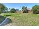 Expansive backyard featuring a lush lawn, mature trees, and a privacy fence, perfect for outdoor activities and relaxation at 2620 Abbey Ave, Orlando, FL 32833