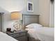 Bedroom with matching nightstands and lamps at 2920 On The Rocks Pt, Kissimmee, FL 34747