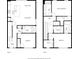 Detailed two-story floor plan showcasing layout, including bedrooms, kitchen, and living areas at 2920 On The Rocks Pt, Kissimmee, FL 34747