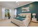 A primary bedroom featuring stylish decor, a large window, and ample light at 3512 Legacy Hills Ct, Longwood, FL 32779