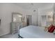 Cozy bedroom with an ensuite bathroom featuring carpeted floors at 6955 Della Dr # 41, Orlando, FL 32819