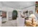 Well-lit living room featuring classic furnishings, ceiling fan, and decorative accents at 6955 Della Dr # 41, Orlando, FL 32819