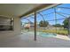 Enclosed pool area with screening offering outdoor entertainment and relaxation at 231 Chestnut Creek Dr, Apopka, FL 32703