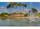The Stoneybrook West community entrance sign with a water feature, palm trees, and colorful landscaping at 2520 Oakington St, Winter Garden, FL 34787