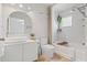 Modern bathroom featuring a vessel sink, soaking tub, and stylish fixtures at 2756 Sun Key Pl, Kissimmee, FL 34747