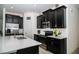 Modern kitchen featuring dark cabinets, stainless steel appliances, and pristine countertops at 818 Kapi Dr, Groveland, FL 34736