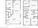 Detailed two-story floor plan showcasing bedroom, bathroom, kitchen, dining room, and living room sizes at 9189 Camden Gardens St, Orlando, FL 32827