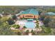 Aerial view of pool and recreation center for community at 9189 Camden Gardens St, Orlando, FL 32827