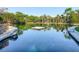 Inviting water feature with platform at 103 Red Cedar Dr, Longwood, FL 32779