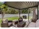 Inviting covered patio with comfortable seating, perfect for relaxing and outdoor entertaining with shade at 146 E 15Th St, Apopka, FL 32703