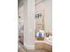 Bathroom featuring a shower, soaking tub, a window, and stone-tile walls at 14724 Avenue Of The Rushes, Winter Garden, FL 34787