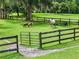 Horses graze peacefully in a fenced pasture with mature trees at 2326 Florida Ave, Oviedo, FL 32765