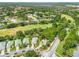 Aerial view of the property nestled in a lush, green neighborhood at 487 Foxhill Dr, Debary, FL 32713