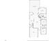 Detailed floor plan showcasing the layout of the home, including the primary bedroom, kitchen, and living room at 487 Foxhill Dr, Debary, FL 32713