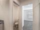 This bathroom connects to the bedroom, and features a toilet and shower at 596 Sun Warbler Way, St Cloud, FL 34771