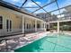 A view of an amazing pool and patio area with a screened enclosure, attached to the home at 6161 Blakeford Dr, Windermere, FL 34786