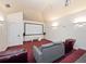 Large home theater with screen, projector, and comfortable seating, perfect for movie nights at 6161 Blakeford Dr, Windermere, FL 34786