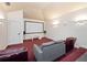 Home theater room featuring a large projector screen and comfortable seating, perfect for movie nights at 6161 Blakeford Dr, Windermere, FL 34786