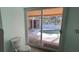 View from the bathroom with sliding glass doors that leads to the pool area at 714 Herbert St, Port Orange, FL 32129