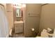 Traditional bathroom featuring a single sink vanity and shower and tub combo at 714 Herbert St, Port Orange, FL 32129