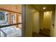 View of outdoor patio and home from within the residence featuring an open doorway at 714 Herbert St, Port Orange, FL 32129
