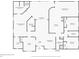 Detailed floor plan showcasing the layout with living room, kitchen, bedrooms, and bathrooms at 7900 Saint Giles Pl, Orlando, FL 32835
