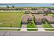 An aerial view showcasing the home's proximity to the lake and neighborhood amenities at 850 Lazio Cir, Debary, FL 32713