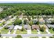 Beautiful aerial view of a peaceful neighborhood surrounded by lush greenery and mature trees at 1172 Trotwood Blvd, Winter Springs, FL 32708
