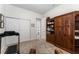 Spacious office with workout equipment and a view into an on-suite bathroom at 12185 Obelia Ln, Orlando, FL 32827