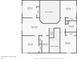 A home floor plan reveals spacious bedrooms and comfortable bathrooms at 13156 Hatherton Cir, Orlando, FL 32832