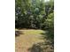 Spacious, tree-lined front yard, presenting a serene and private outdoor space at 1523 S Mellonville Ave, Sanford, FL 32771