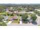 Aerial view of a neighborhood featuring mature trees and single Gathering homes with private pools and driveways at 1614 Christa Ct, St Cloud, FL 34772