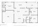 Detailed floor plan of the home's layout and room dimensions at 1830 W Clinton Dr, St Cloud, FL 34769